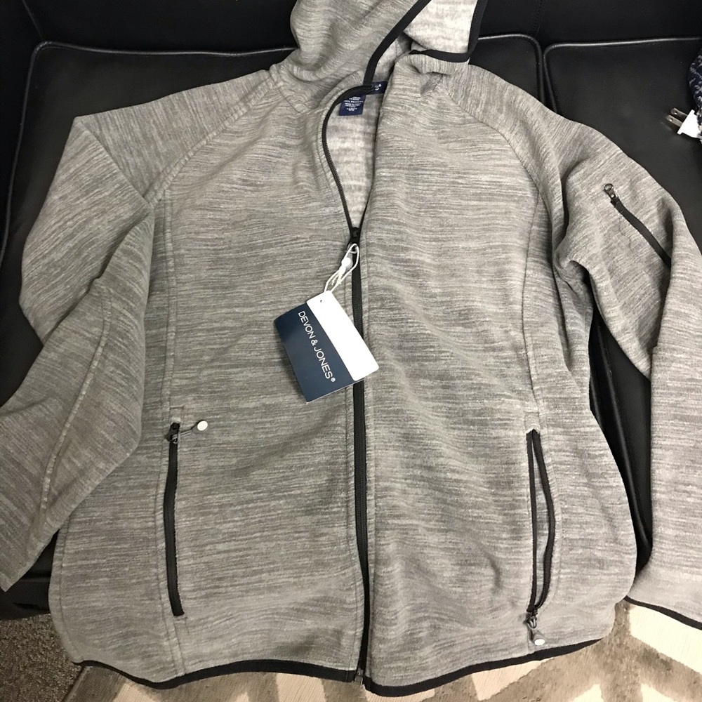 Devon & Jones Perfect Fit Velvet Fleece Zip Hoodie